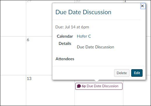 Discussion - Due Date Discussion - Due Date