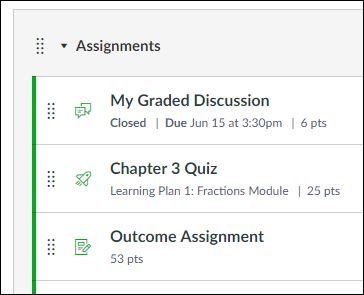 Assignment Icons