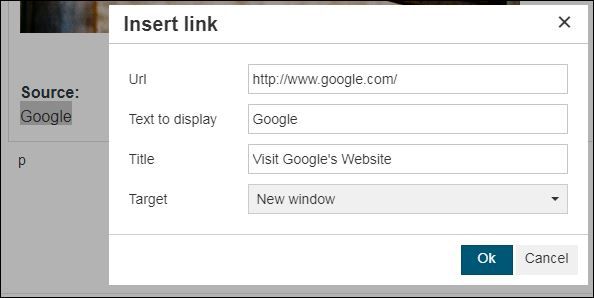 Google Link Example