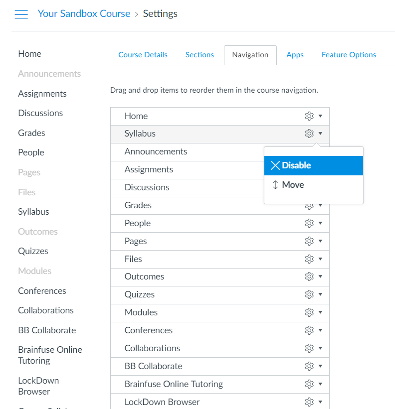 Disabling Syllabus