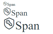 screenshot of admin icon from the InstructureIcons-Line font in three sizes with text &quot;Span&quot; in three sizes