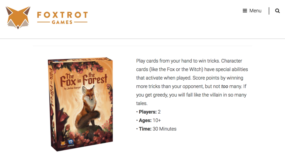 Foxtrot Games_ Fox in the Forest
