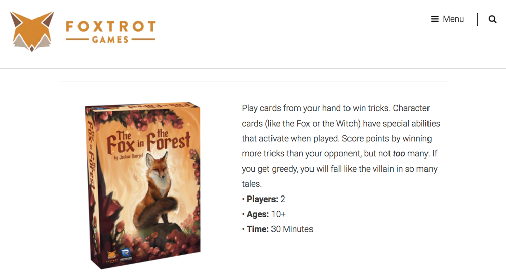 Foxtrot Games_ Fox in the Forest