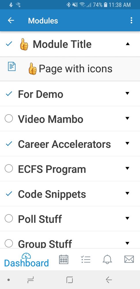 mobile view icon in module page mobile view icon in module page