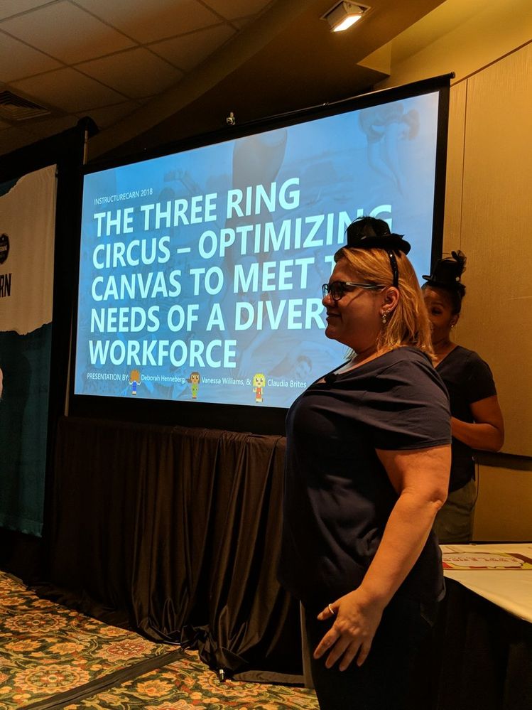 Broward County school district at InstructureCon_ ladies in hats Broward County school district at InstructureCon_ ladies in hats