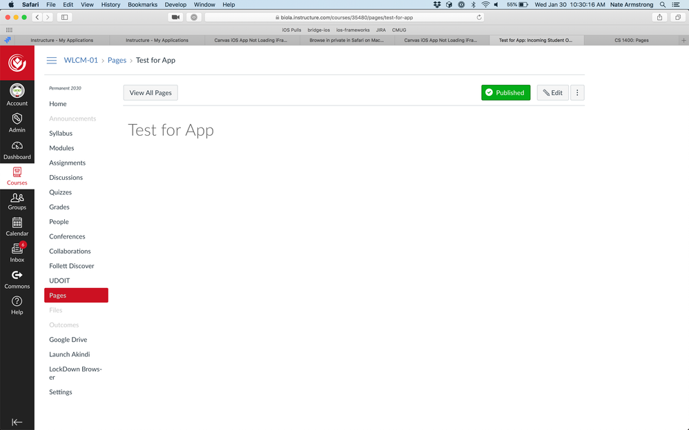 Solved Canvas iOS App Not Loading iFrame Content Instructure Community