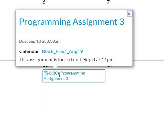 Sample assignment using display after date