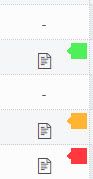 Sample gradebook with Turnitin scores