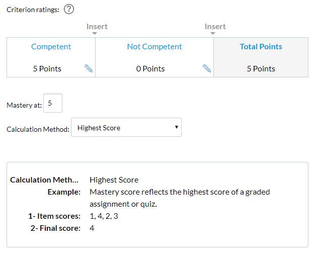 Sample outcome with just two criteria Sample outcome with just two criteria