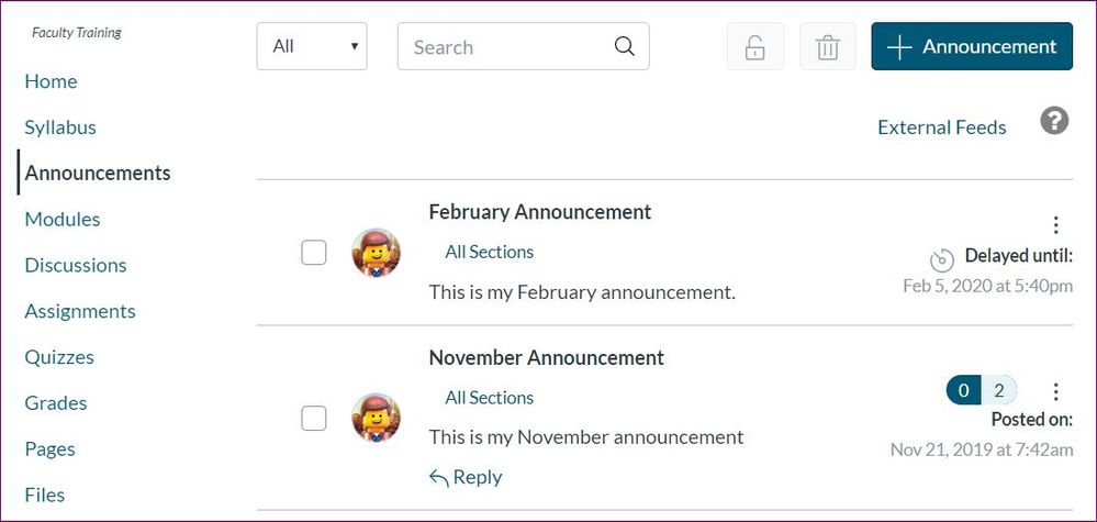 announcement
