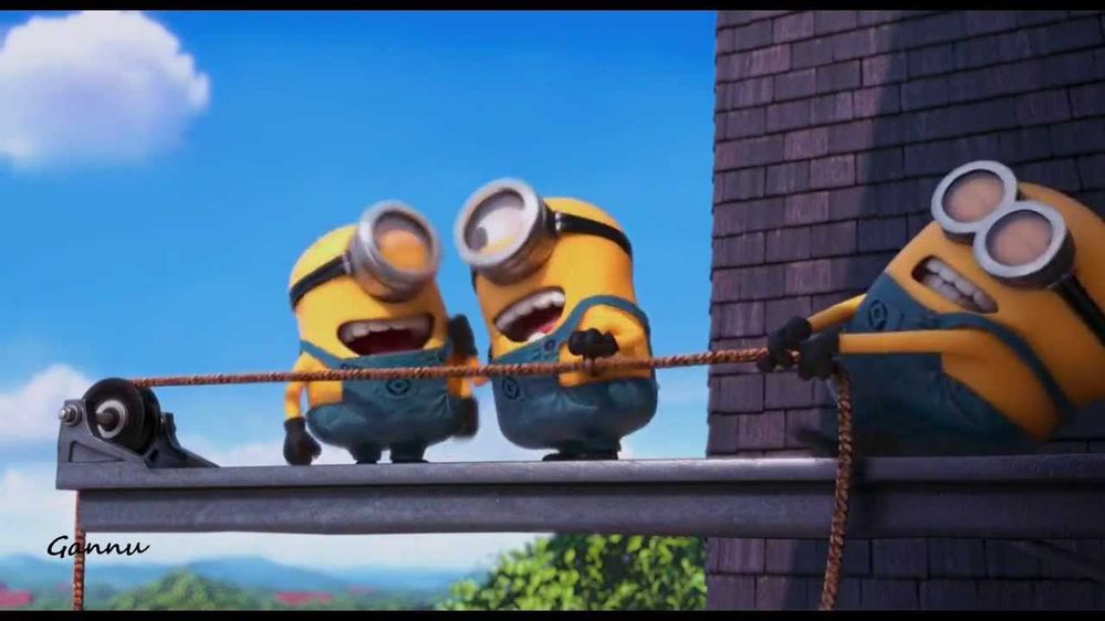 minions pulling rope