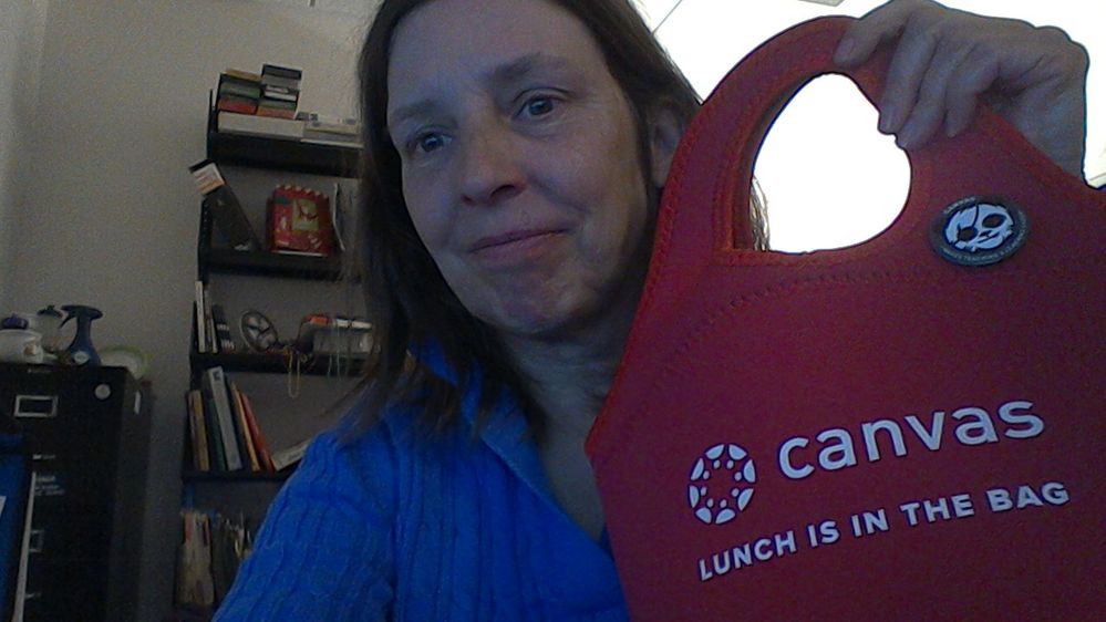 Me with lunch bag from Canvas ;) 