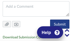 Help button overlays the submit button