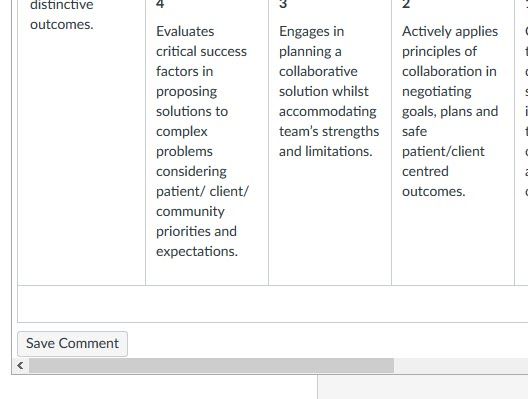 peer review button is  labeled misleadingly as save comment, should be save rubric