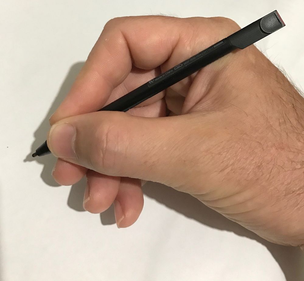 Lenovo stylus natureal grip