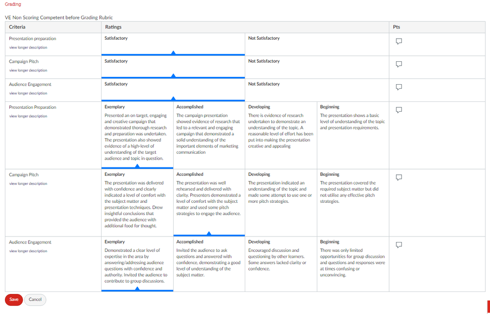 [Rubrics] More Color Options For Non-Scoring Rubri... - Instructure ...