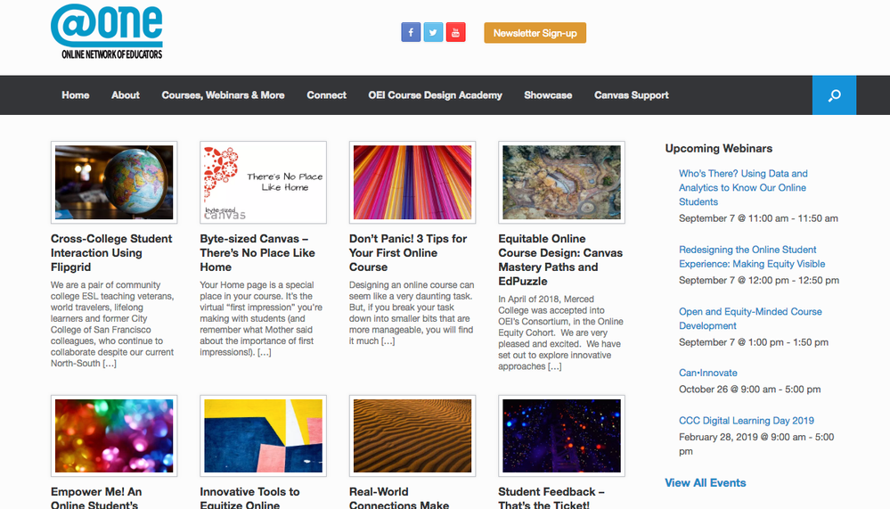 screenshot of @ONE blog screenshot of @ONE blog