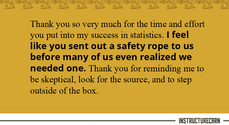 slide with student quote slide with student quote