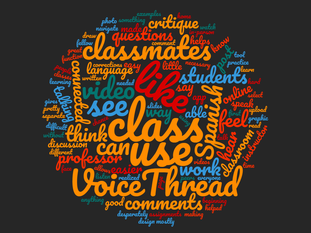 VoiceThread Word Cloud