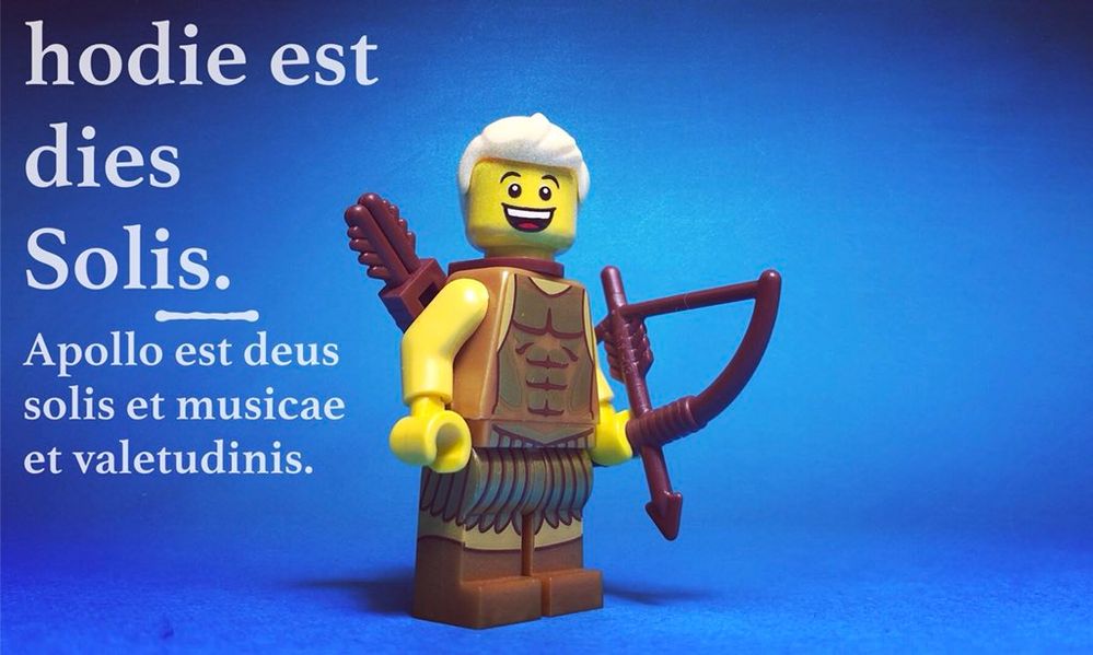 Apollo in Legos with Latin