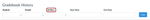Gradebook History Artifact Header