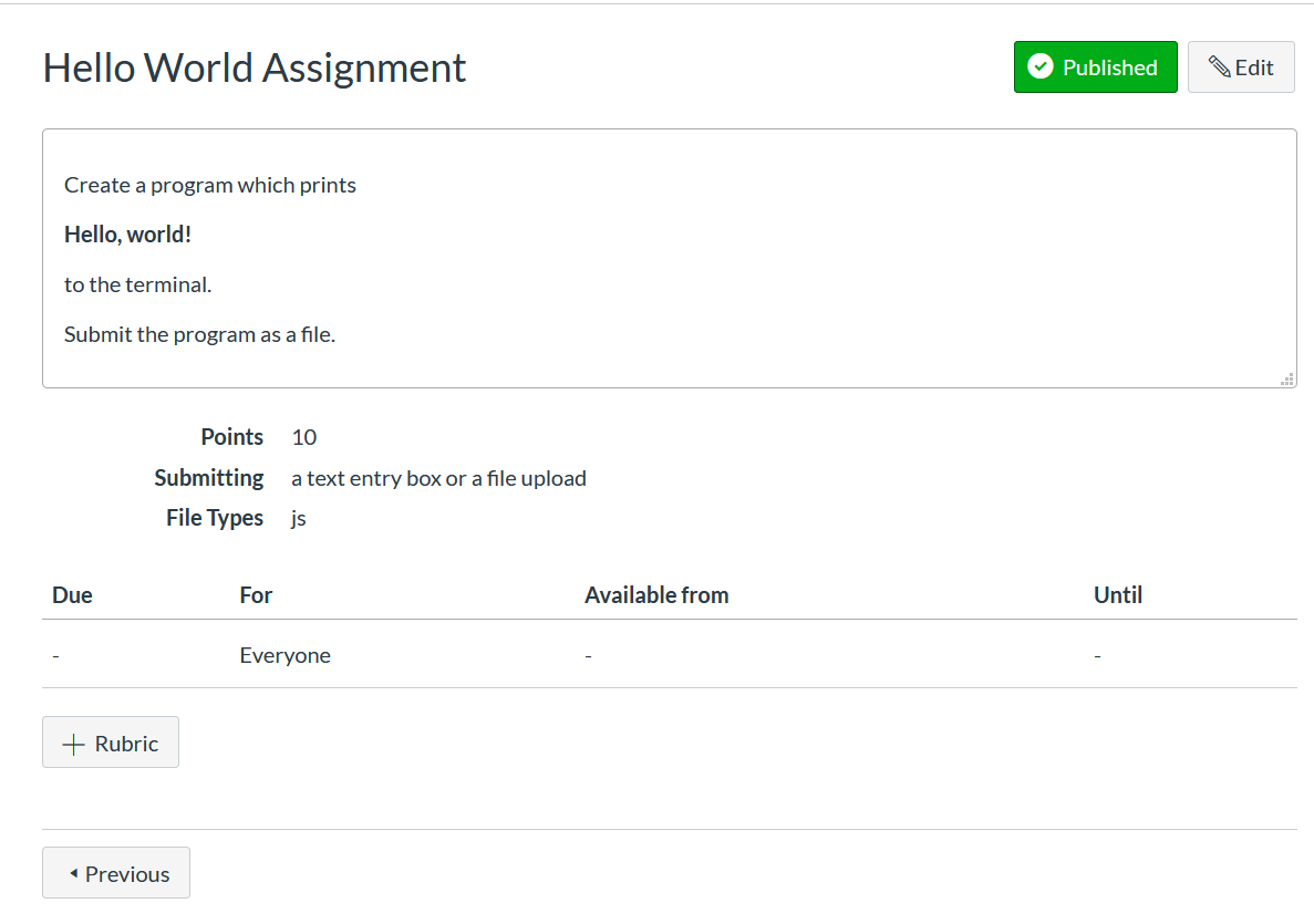 Assignments showing as Unavailable Canvas Community
