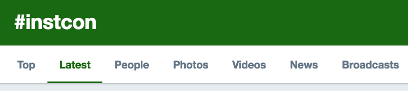 screenshot of Twitter search menu screenshot of Twitter search menu