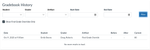 Gradebook History Page with Final Grade Override Filter
