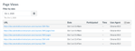 Page Views with Date Filter