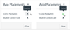 App Placements Window
