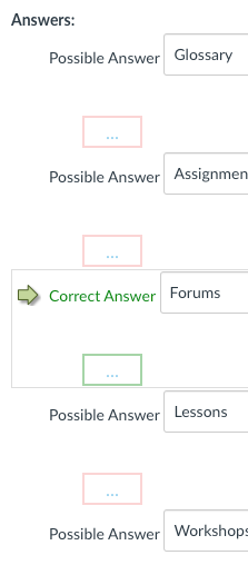 Solved: Are Correct Answers On Canvas Quizzes Always At Th ...