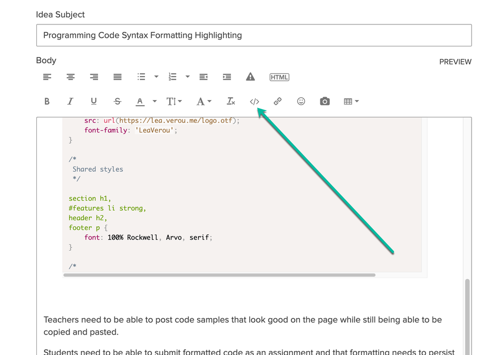 programming-code-syntax-formatting-highlighting-instructure-community