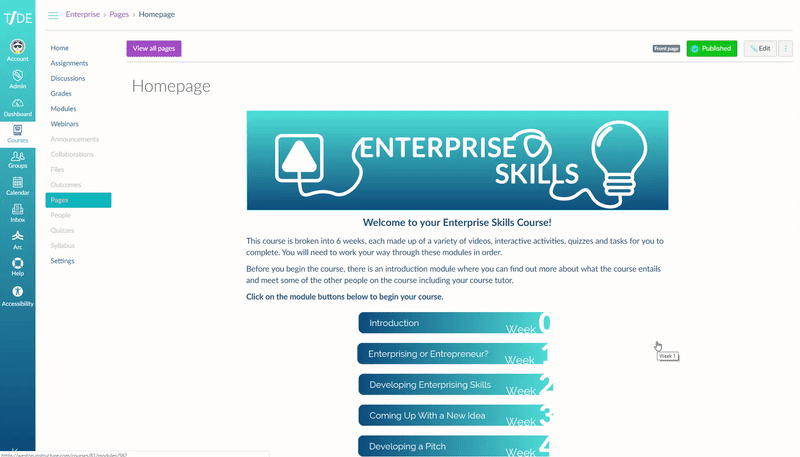 Gif to show the code in action Gif to show the code in action