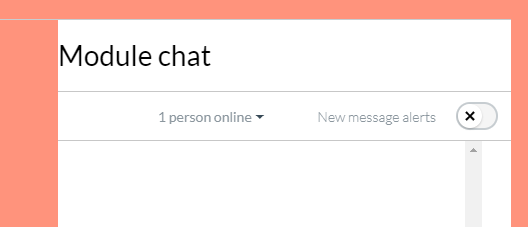 Accessibility tool - white background in Chat page