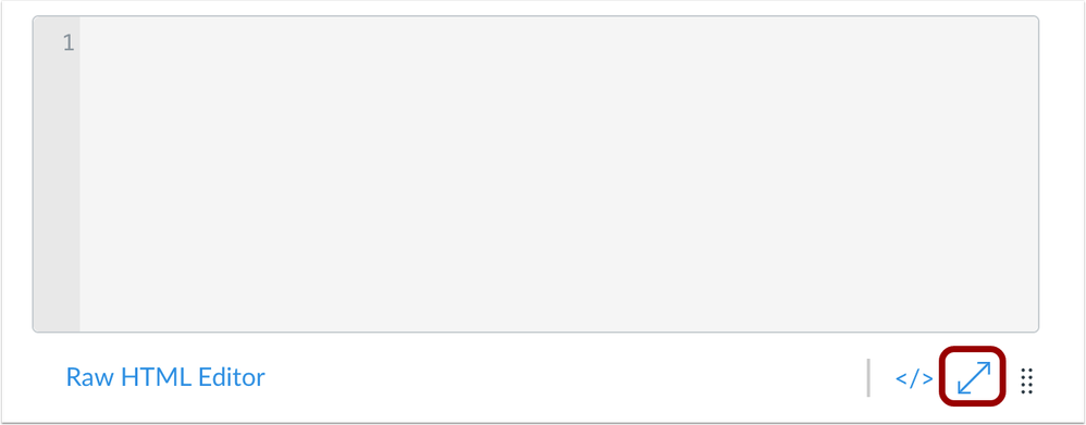 Full Screen button for HTML Editor