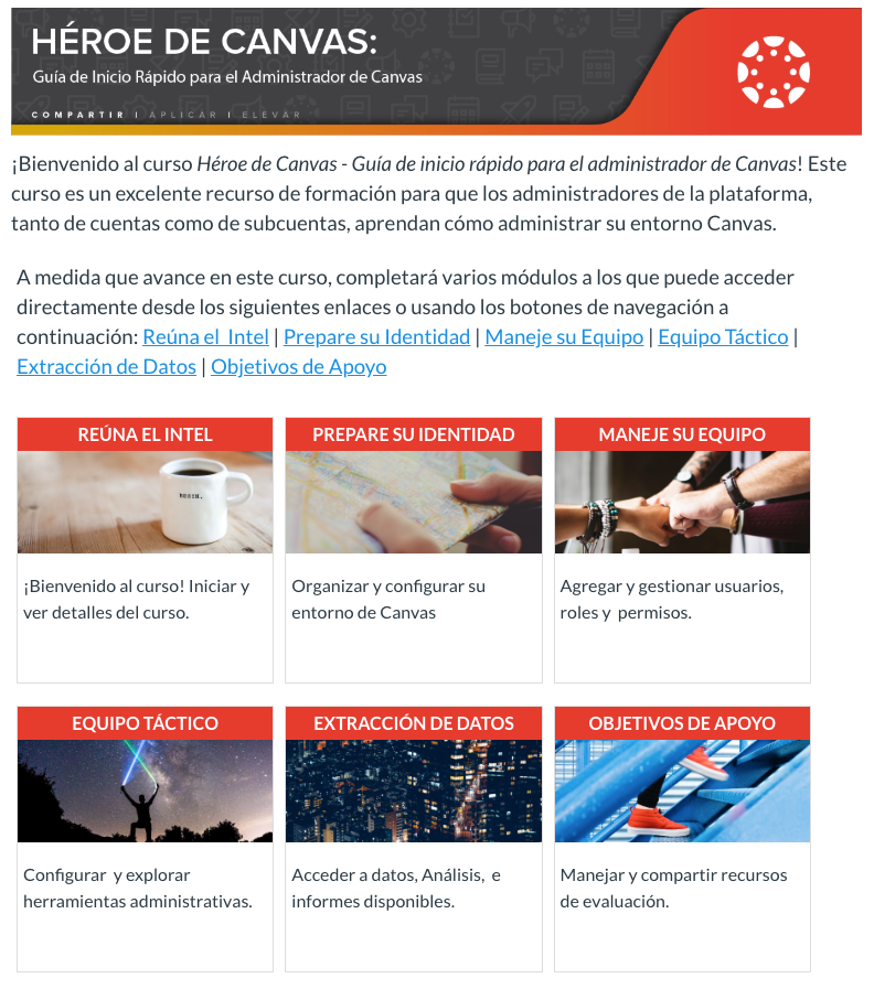 Héroe de Canvas Héroe de Canvas