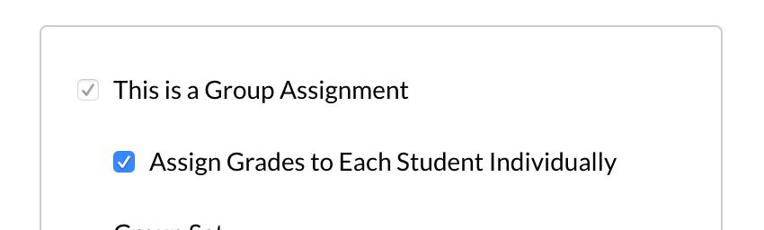 Check the grade individually box Check the grade individually box