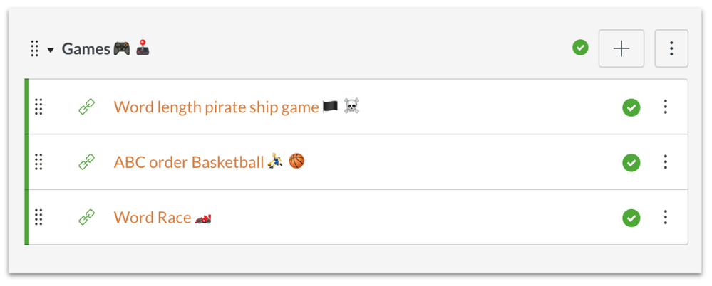 Games Module Games Module