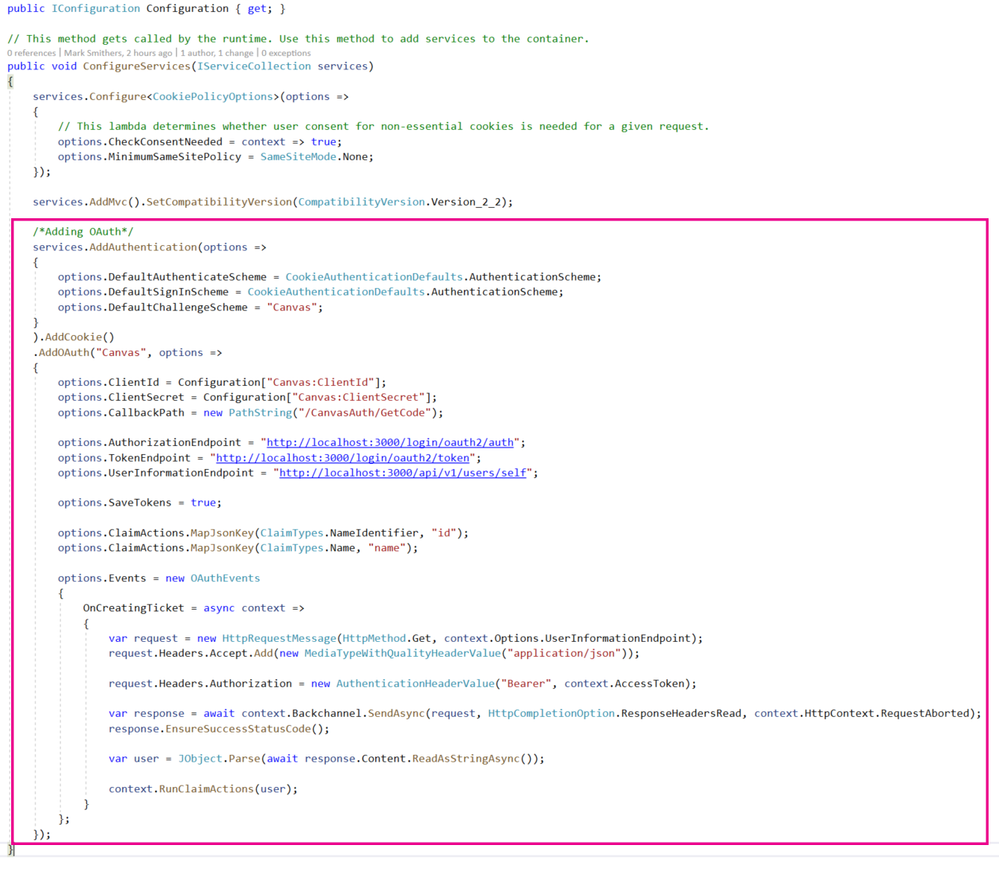 Startup config Startup config