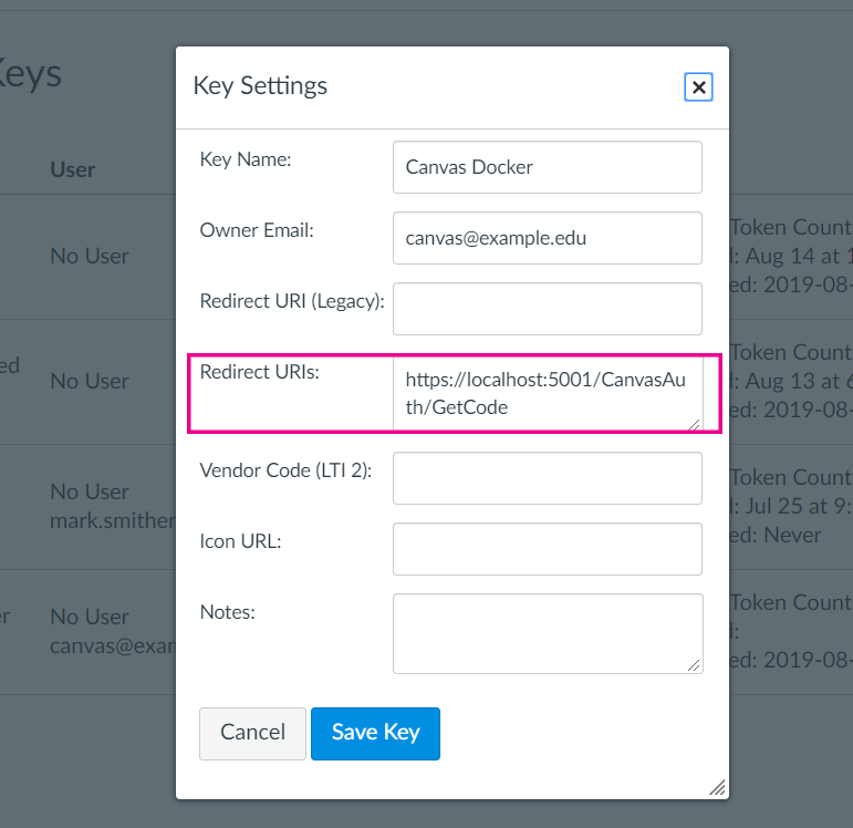 Callback URI Callback URI