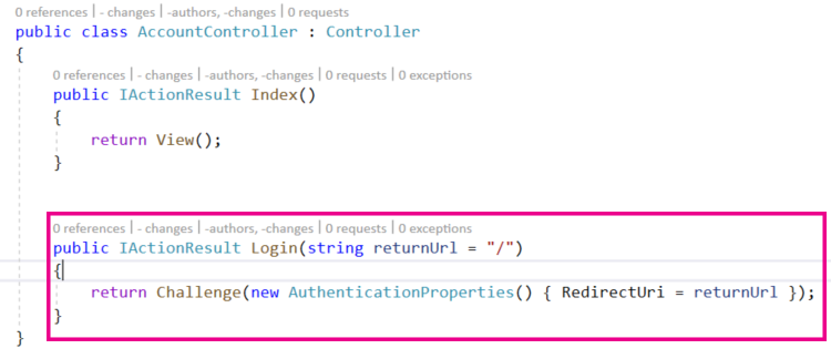 Account controller Account controller