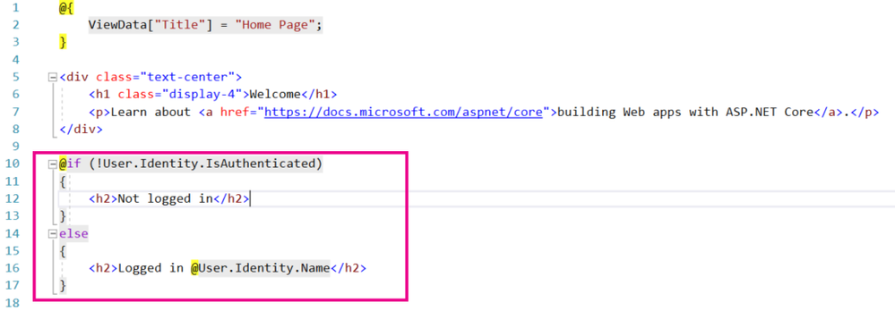 Index page with log in details Index page with log in details