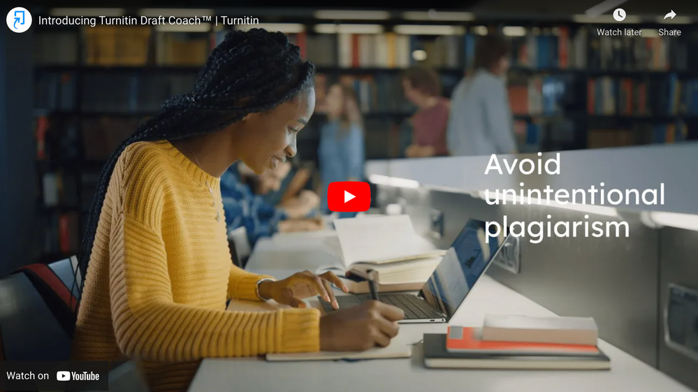 Turnitin Draft Coach Demo Video