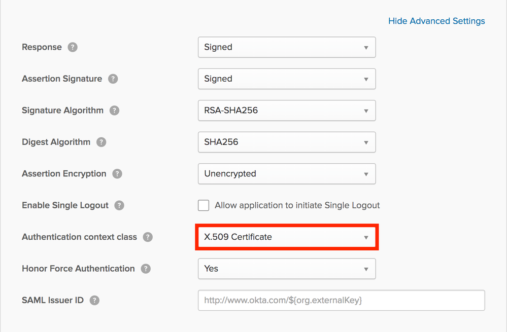 Advanced Settings Advanced Settings
