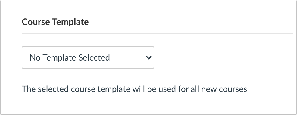 Course Template