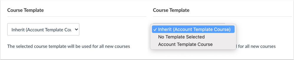 Subaccount Template Inherit