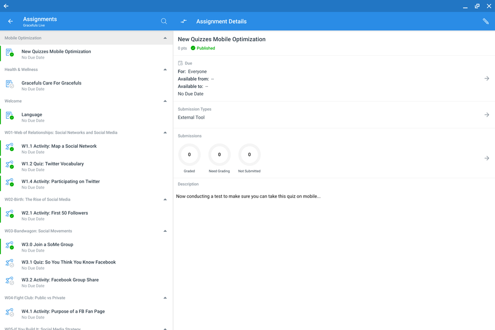 Canvas Teacher view Canvas Teacher view