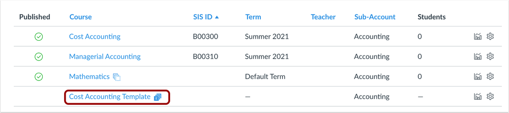 Course Templates Icon