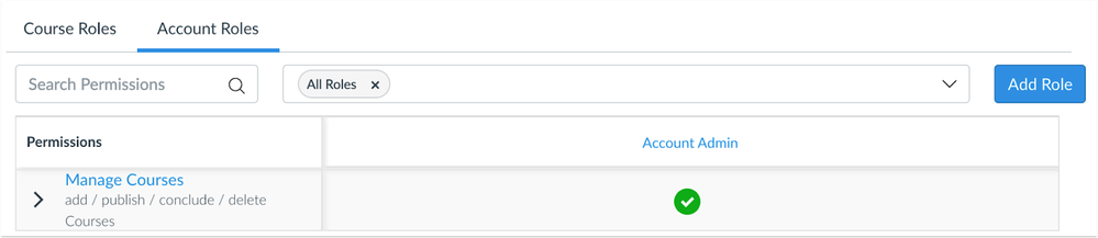 Manage Courses Permission