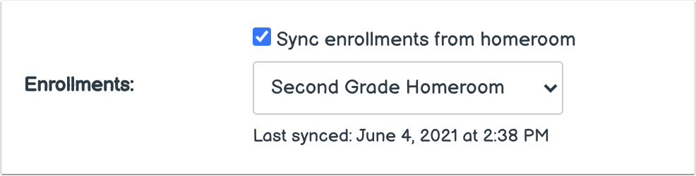 Enrollment Sync Complete